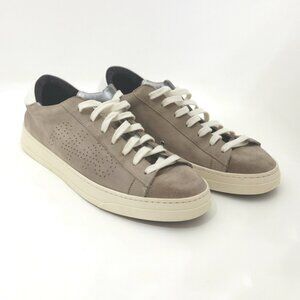 P448 Jack Low Top Sneaker Suede Upper  Size 41 Womens 10 Mens 8.5 Gray/Beige